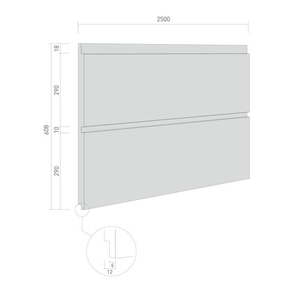 Betopan Fibercement Ahşap Ceviz Ağacı Desenli Fugalı Lamba Zıvanalı Levha 10 mm 405x120x2500 - Görsel 8