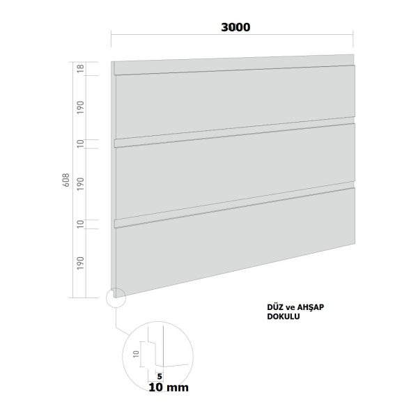 Shera Fiber Cemet Betopan Ahşap Dokulu Levha 10 mm 1250x3000 - Görsel 7