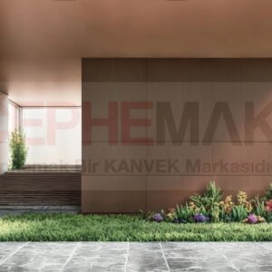 Ekobord Wood, ahşap dokusunun doğallığını cephelere taşıyor.