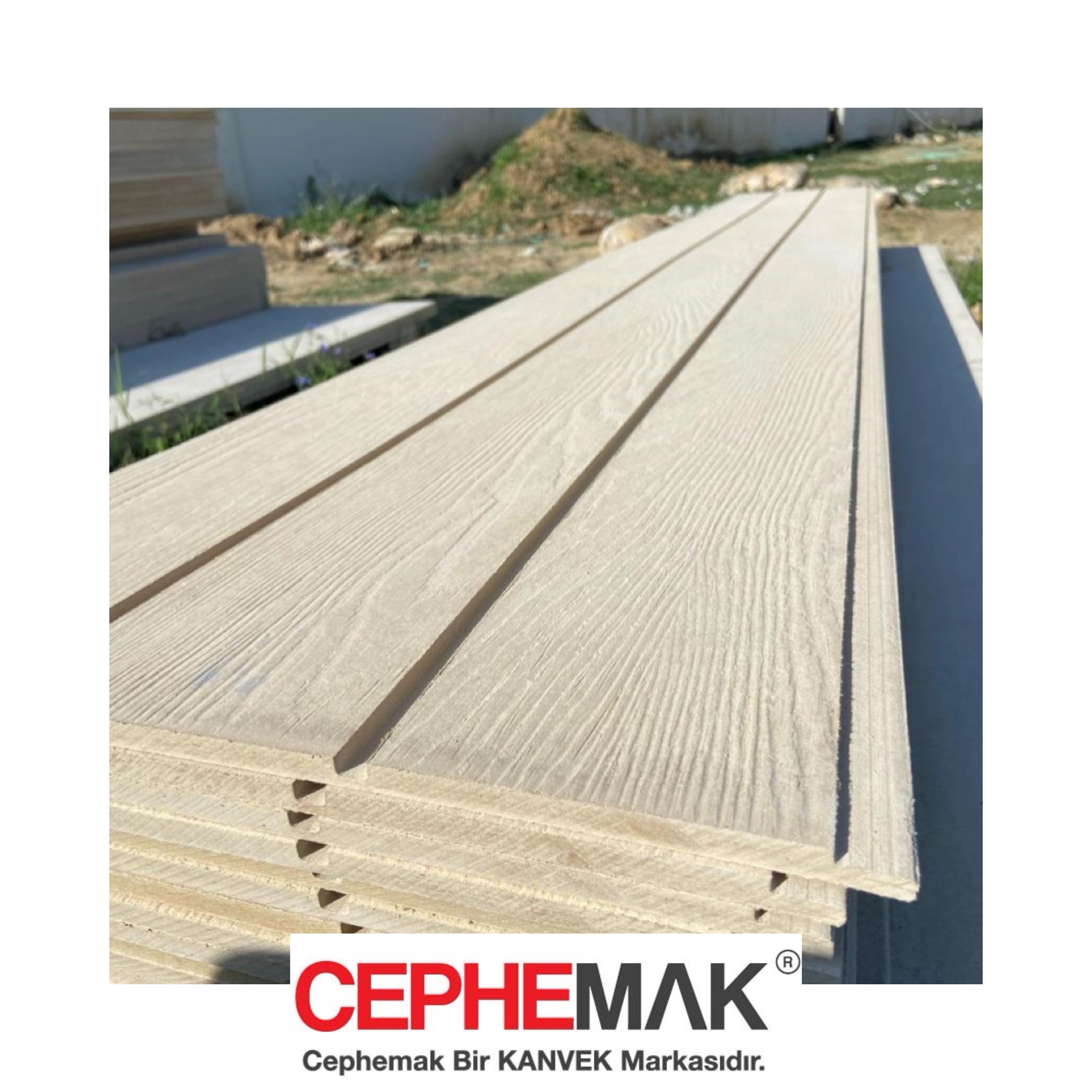 Betopan Fibercement Ahşap Ceviz Ağacı Desenli Çift Fuga Lamba Zıvanalı Levha 10 mm 405x120x3000 - Görsel 6