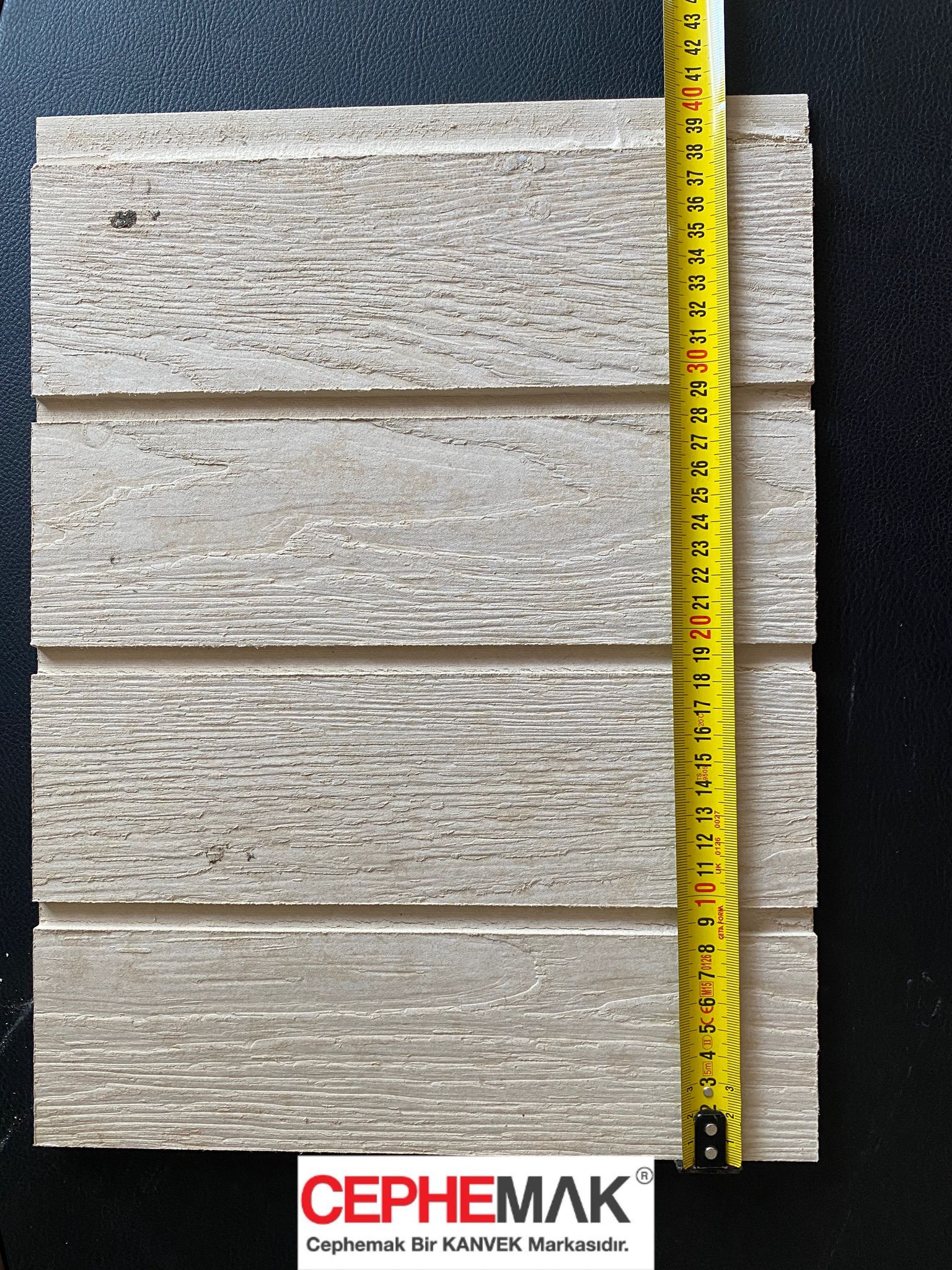 Betopan Fibercement Ahşap Ceviz Ağacı Desenli 3 Derz li Fugalı Lamba Zıvanalı Levha 10 mm 405×2500 - Görsel 9