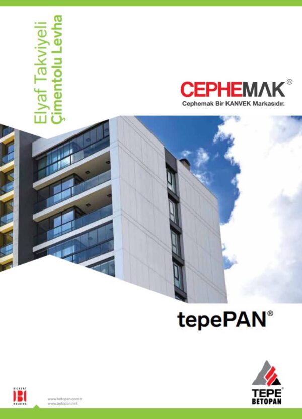 TepePAN Stone Taşonit Elyaf Takviyeli Çimentolu Levha Fibercement Kalınlık 8-10-12 mm Genişlik 1250 mm Uzunluk 3000 mm - Görsel 7