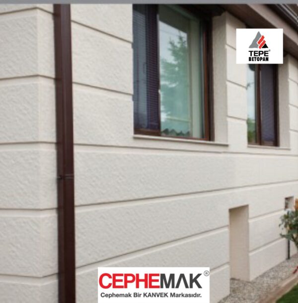 TepePAN Stone Taşonit Elyaf Takviyeli Çimentolu Levha Fibercement Kalınlık 8-10-12 mm Genişlik 1250 mm Uzunluk 3000 mm - Görsel 3