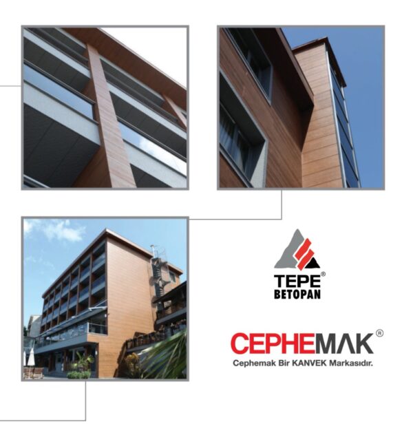 TepePAN Wood (Yalıpan Ahşap doku) Elyaf Takviyeli Çimentolu Levha Fibercement Kalınlık 8-10-12 mm Genişlik 1250 mm Uzunluk 3000 mm - Görsel 6