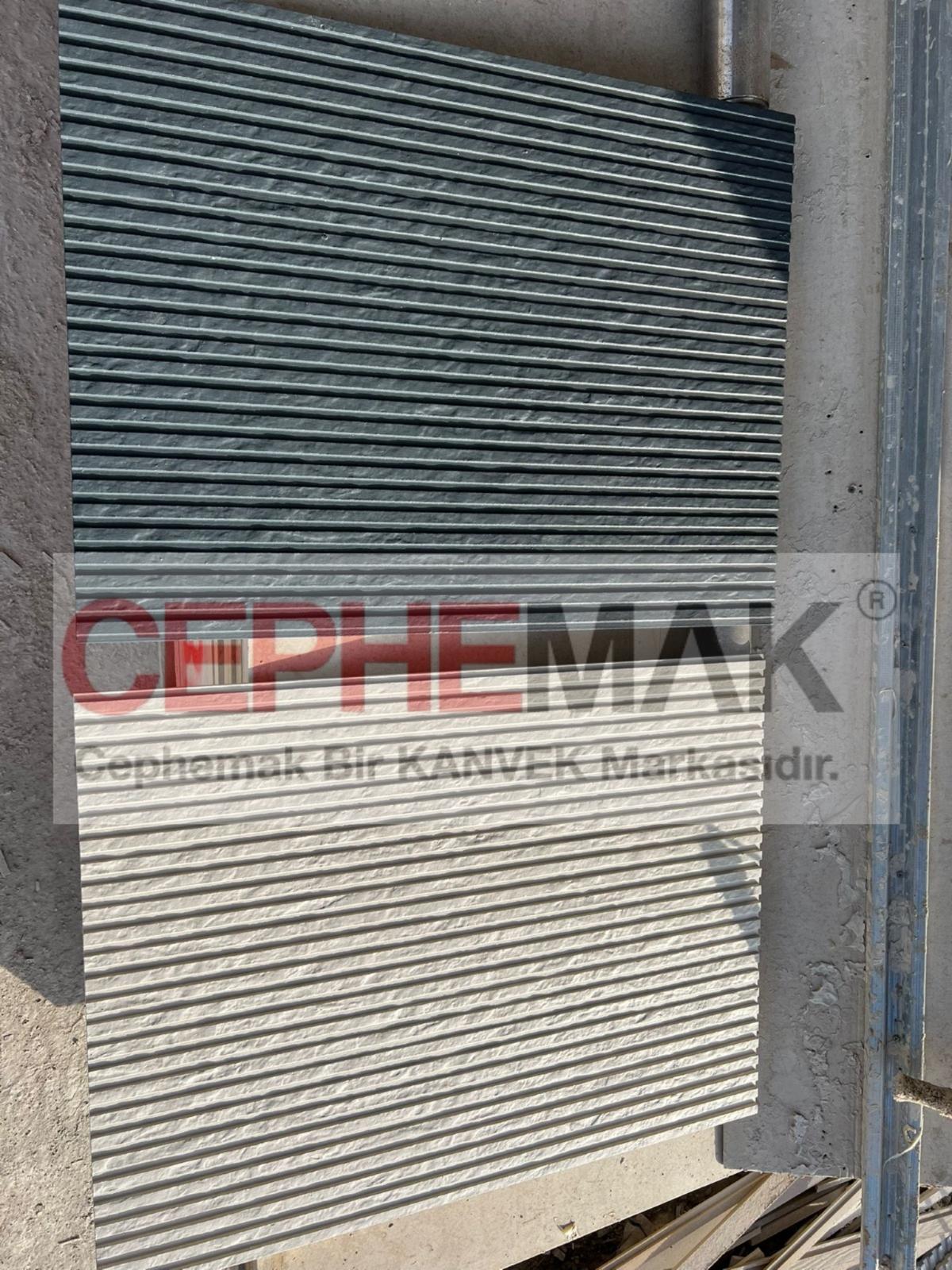 fibercement taş desen taramlı kapama içi dış cephe