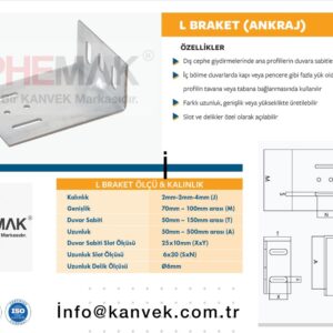 L Braket Fiyatları | Dış Cephe L Ankraj Braketi | KANVEK